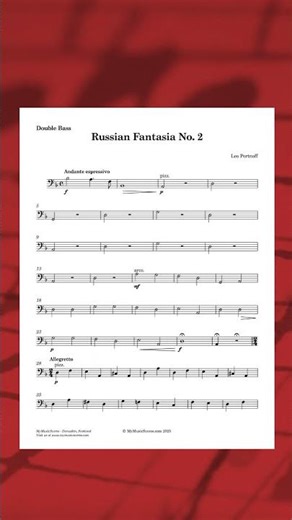 Portnoff Russian Fantasia No. 2 for Violin and String Orchestra