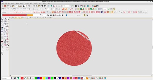 Music Note Patch Embroidery Design - "Eighth Note Badge" Machine File 6 formats (75x75 mm)