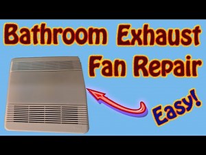 How to Replace a Noisy Bathroom Exhaust Fan Motor - Broan NuTone (No Attic Access Needed!)