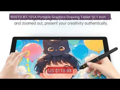 BOSTO BT-101A Portable Graphics Drawing Tablet 10.1 Inch IPS Screen... — Top Rated 2026 | Buy Now!