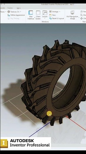 Autodesk Inventor #autodeskinventor #inventor2025 #inventortips #inventortutorial #tyredesign