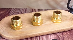 3 Packs 3/4 Inch GHT Female to NPT Male Connector, GHT to Adapter Brass Garden Hose Connector Adapter Fitting to Pipe Fittings Connect with 6 Packs Extra Rubber Washer (3/4 Inch Npt Male)