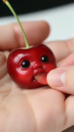 Tiny Baby Cherry Bites 🍒 Adorable ASMR