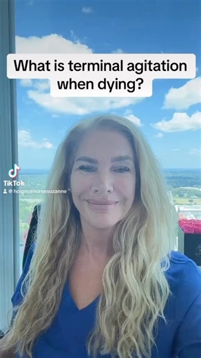 What is terminal agitation at the end of life? FOLLOW TO LEARN MORE! #hospicenurse #nursesofinstagram #hospicecare #deathanddying #deathdoulatraining #deathdoulas #endoflifecare #endoflifedoula #endoflife | Suzanne B O'Brien