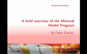 Paolo Cascini：极小模型纲领（Minimal Model Program/MMP）的简要概述