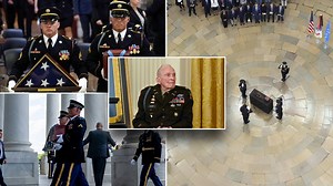 Medal of Honor recipient lies in honor at US Capitol