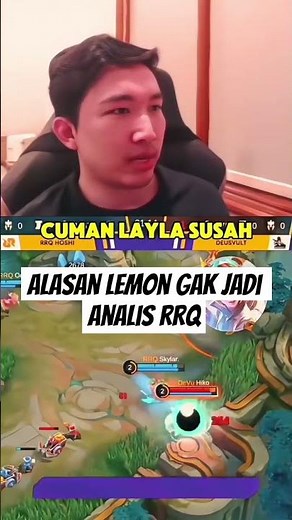 ALASAN LEMON GAK JADI ANALIS RRQ #mobilelegends #mlbb #rrqhoshi #rrqkingdom #mplid #mpl