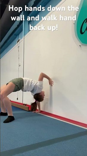 How to get your Backbend at home #wall #gymnast #gymnasticscoach #gymnasticsdrills #drill #backbend