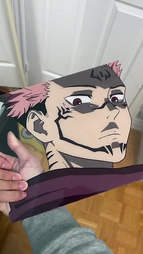 Anime Glass Painting Tutorial | Jujutsu Kaisen Sukuna Tota | Step-by-Step Guide