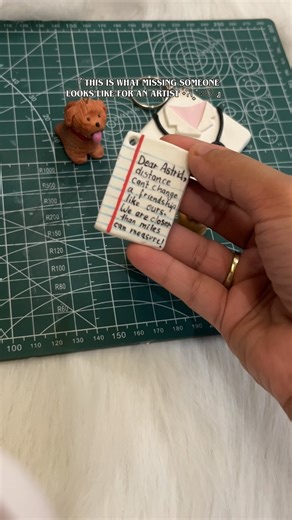 Cold porcelain clay keychain tutorial| meaningful clay art | long distance BFFs |