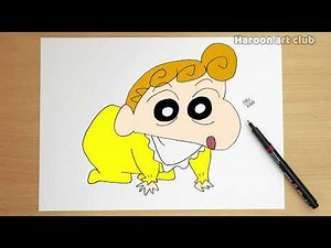 How to draw Himawari || Shinchan - Step by step