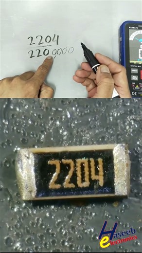 2204 SMD Code Resistor Explained | 2.2MΩ Precision Resistor #Shorts