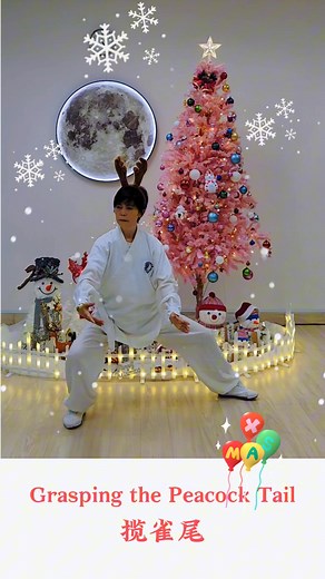 Grasping the Peacock's Tail (攬雀尾) is a fundamental movement in Tai Chi Chuan. It is a defensive technique designed to counter an incoming attack, typically a punch or grab. The movement involves a series of fluid motions: Intercept: Intercept the incoming attack with your hands, using the principles of yielding and neutralizing the opponent's force. Grasp: Gently grasp the opponent's wrist or forearm with your hands, creating a connection. Roll and Pull: Roll your wrists and arms inward, while s