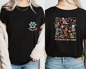 Custom Veterinary Technician Shirt, Vet Tech Shirt, Vet Tech Gift, Veterinary Technician Week, Vet Gift for New Vet, Vet Tech Week - Etsy