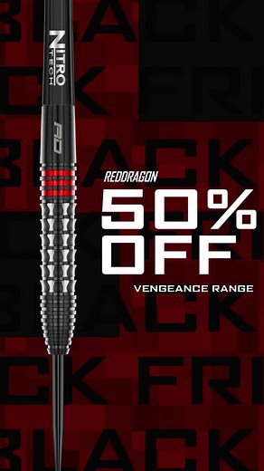 Ready for an elite feel without the elite cost? Our Vengeance Evolution darts are designed for competitive play and are available for half their usual price. Black Friday Exclusive—only while stocks last! | Red Dragon Darts UK