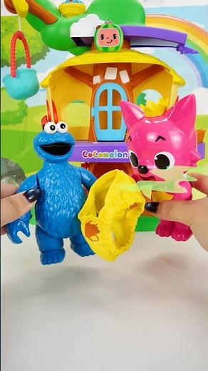Experience with Cookie Monster and Pinkfong Toys | Sesame Street Oe Oe Oe #short #toy