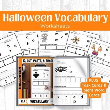 Halloween Sight Word Centers - Literacy Practice for ELL, SPED & Early Readers
