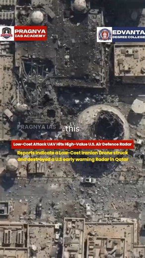 A low-cost Iranian unmanned aerial vehicle reportedly struck and destroyed a high-value U.S. early warning radar system in Qatar during the broader U.S.–Israel–Iran conflict in 2026. Reports from regional media and social sources indicate that the targeted AN/FPS-132 early warning radar — an advanced air-surveillance and missile tracking system with an estimated value exceeding US $1 billion — was hit by an Iranian attack drone as part of retaliatory strikes. Such systems provide long-range dete