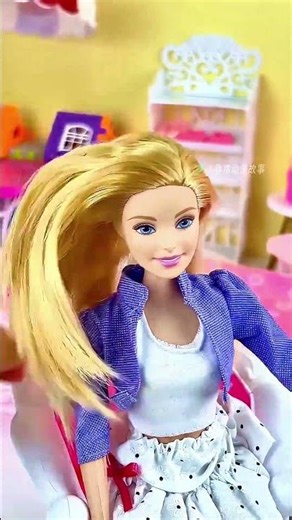 😱 Barbie cooking kitchen set 😱#shortvideo