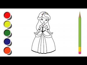 Doll Drawing Easy | Step-by-Step Drawing and Coloring for Kids