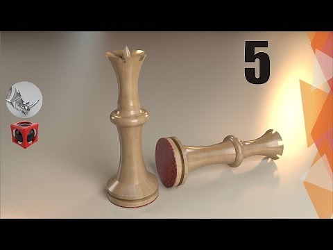 Rhino 3D Tutorial | Modeling Chess Pieces | Queen
