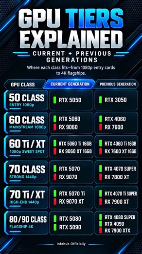 GPU Tiers Explained: Which Graphics Card Class Fits You?