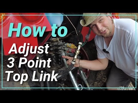 How to ADjust the Top LINK! 3 Point Hitch on your Tractor! What to do with 3 HOLES! Lets Take a look