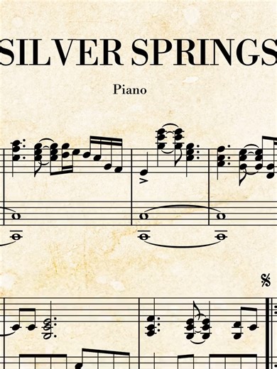 Silver Springs Piano - Fleetwood Mac #fleetwoodmac #silversprings #pianotutorials #PianoEasy