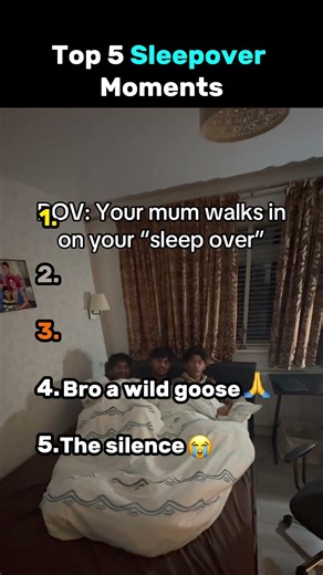 Top 5 Sleepover moments 💀🙏🙏😂💀😭 #funny#fail #sleepover #sleep #top5 #ranking