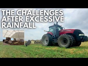 Trying to get the hay up and barn bedded is a struggle | Day in the life of a 27 year old farmer