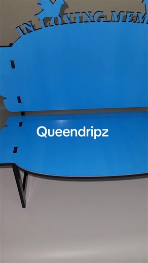 Large Benches now available #custommemorialitems #queendripz #memorialbenches