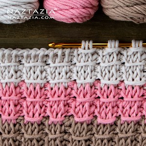 234K views · 10K reactions | What do you think of this Tunisian crochet stitch? It's called the Bamboo stitch, since it's similar to the knitted bamboo stitch. | Naztazia | Facebook