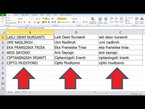 CARA UBAH HURUF BESAR KECIL OTOMATIS DI EXCEL