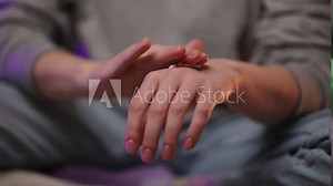 Beautiful female hands. Female hands Application Cream, Lotion. Spa and manicure concept. Soft skin, skin care concept. Hand skin care.
