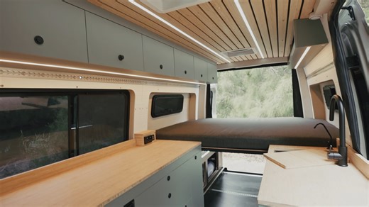 The Aussie-built Summit M2 Is a Premium Camper Van With a Clean, Modern Living Space