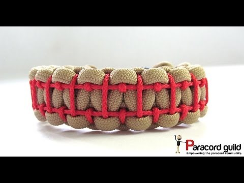 Ladder stitched paracord bracelet