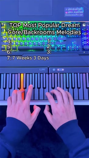 The Most Popular Dreamcore Melodies Ever😭☺️✅#piano