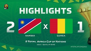 70K views · 3.6K reactions |  퐇퐈퐆퐇퐋퐈퐆퐇퐓퐒:  Namibia 2-1 Guinea  Namibia conclude their #TotalAFCONQ2021 with a 2-1 win against Guinea ⚽⚽ #TotalAFCON | TotalEnergies Africa Cup of Nations | Facebook