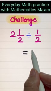 91K views · 313 reactions | Challenge 易✍️ #learnwithfun #Smartthinking #fblifestyle #MathIsFun #mentalmath #mathchallenge #reelsviralシ | Mathematics Ma'am | Facebook