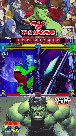 HULK finishes WAR MACHINE in MvC 🟢🤖