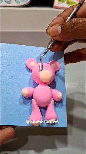 Easy super clay craft #artchallenge #art #artshorts