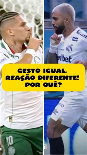 PAULINHO VS GABIGOL POR QUE SÓ UM DEU BRIGA 🤫🔥 #futebol #shorts #palmeiras #flamengo