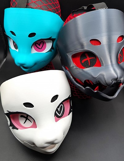 Kemono Sarokichi Style Mask | Articulated Furry Mask | Movable Jaw Cosplay Mask | Anime Cosplay Articulated Mask | Fursuit | Kig Head Base - Etsy