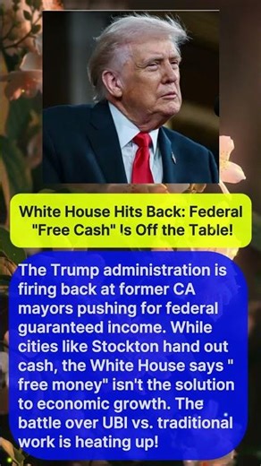 Trump Slams "Guaranteed Income"! 💸 #shorts