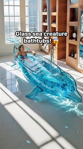 4.1M views · 68K reactions | I must have one of these glass sea creature bathtubs in my life! 勞 | Inspiring Designs | Facebook