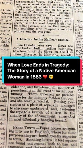 When Love Ends in Tragedy: A Native American Story