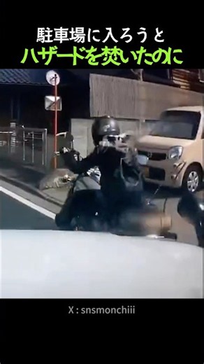 🌟100万再生🌟駐車場に入ろうとハザードを焚いたのに