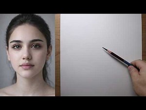 how to draw a realistic face for beginners | Portrait Drawing Tutorial