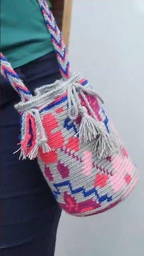 Mini Wayuu backpack crocheted step by step 🎒