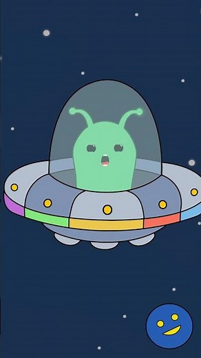 Alphabet Alien Song #Short - Slow, Fast and Backwards ABCs Song for Kids | Smiley Rhymes